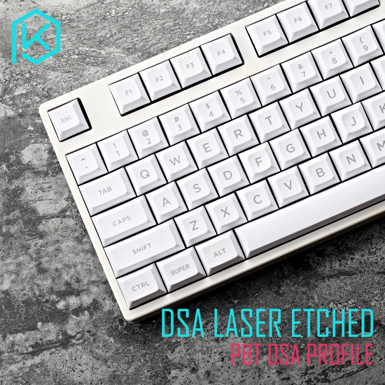 Dsa pbt Топ напечатанные легенды белый серый шрифт колпачки лазерные гравированные