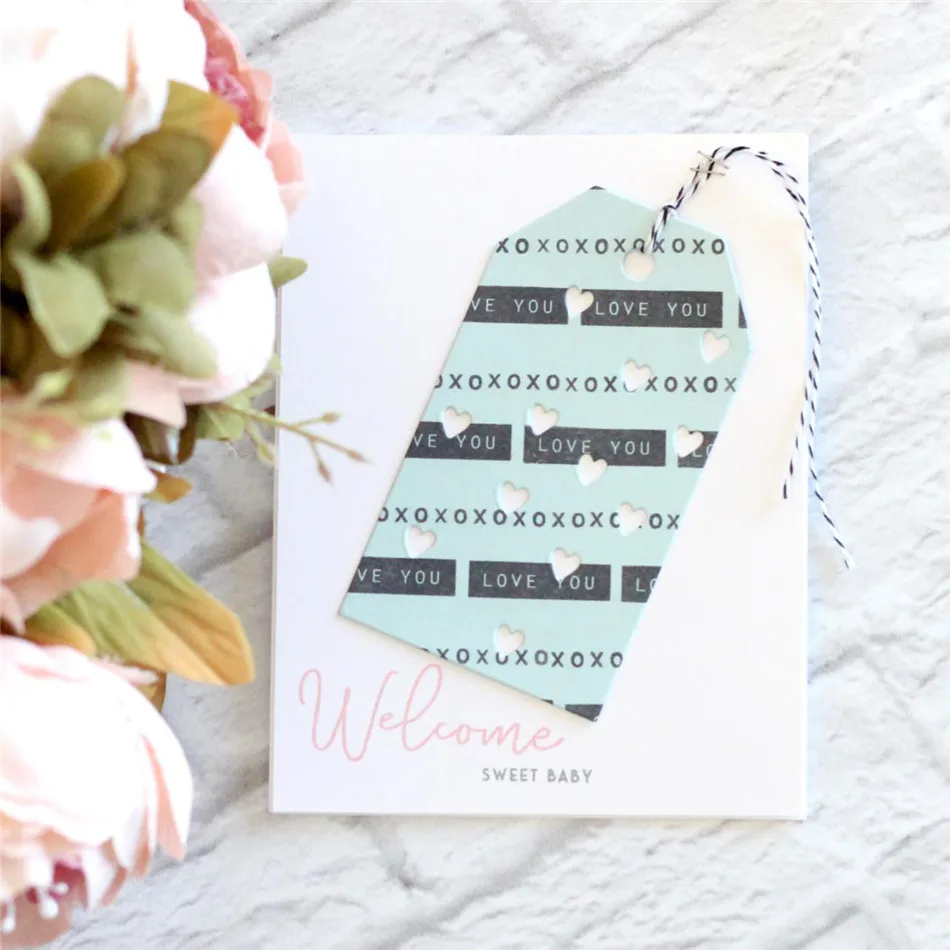 Eastshape лук бирки металлические резки Скрапбукинг заготовки закладок для