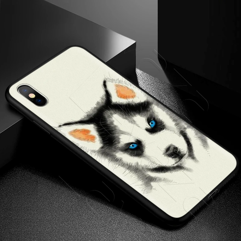 Lavaza Animal Husky Puppy Dog Case for iPhone 11 Pro XS Max XR X 8 7 6 6S Plus 5 5s se |