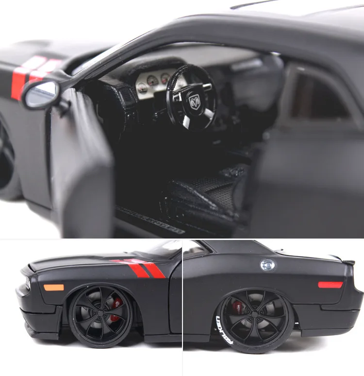 Моделирование 1:24 2008 Dodge Challenger модифицированный ретро сплав модель автомобиля, коллекция и подарок мускул модель гоночной машины