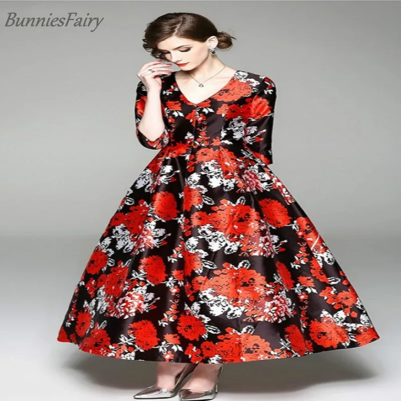 BunniesFairy 2018 новые летние Винтаж Для женщин Ретро цветок Цветочный принт атласное