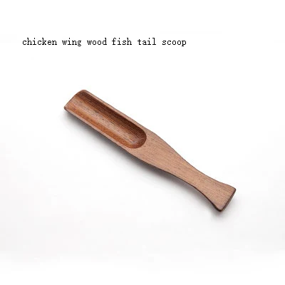 chicken fish scoop XMT-HOME черное дерево чайная ложка для чая чайные ложки, кофейные ложки для зеленого чая tieguanyin 1 шт - Цвет: chicken fish scoop