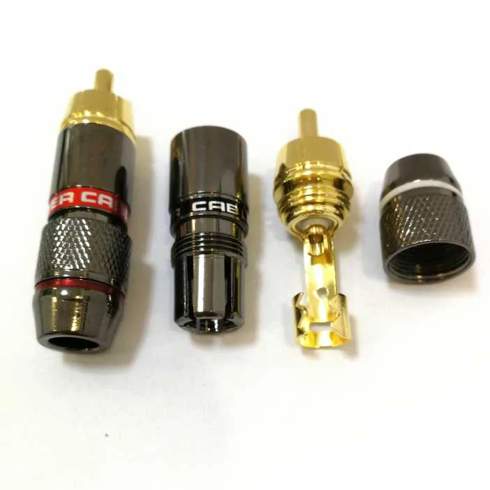 Бесплатная доставка 20 шт./лот высококачественный Позолоченный разъем RCA Monster