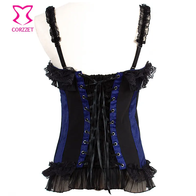 Викторианский сексуальный корсет на молнии с застежкой черный кружевной Мягкий