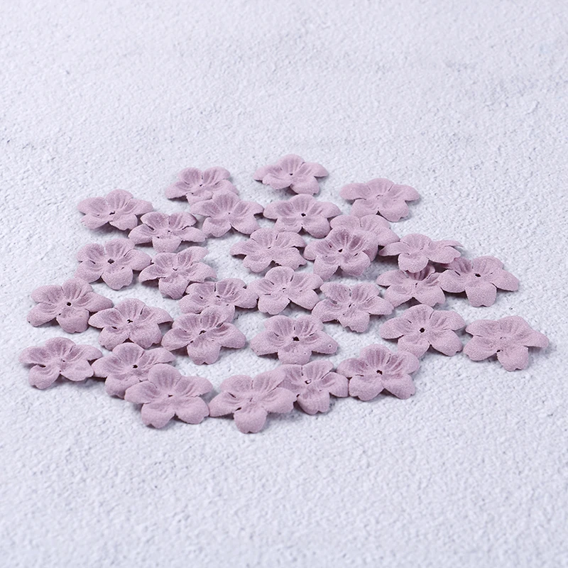 100 шт. маленькие Изысканные кожаные цветы искусственные ручной работы свадебное