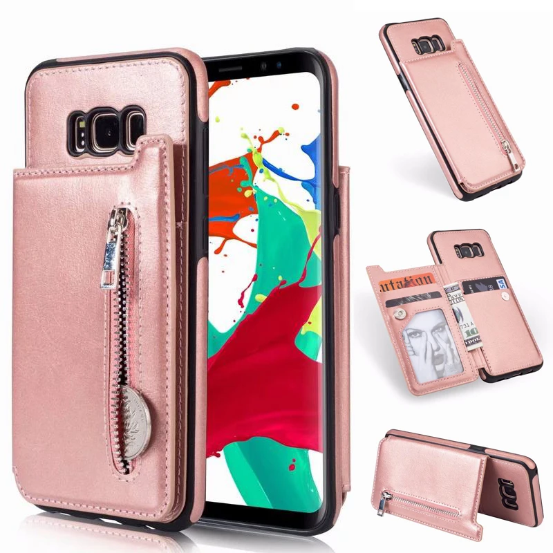 Для samsung Galaxy S8 случае Плюс молния кожа и силиконовые флип-чехол плюс Чехол с