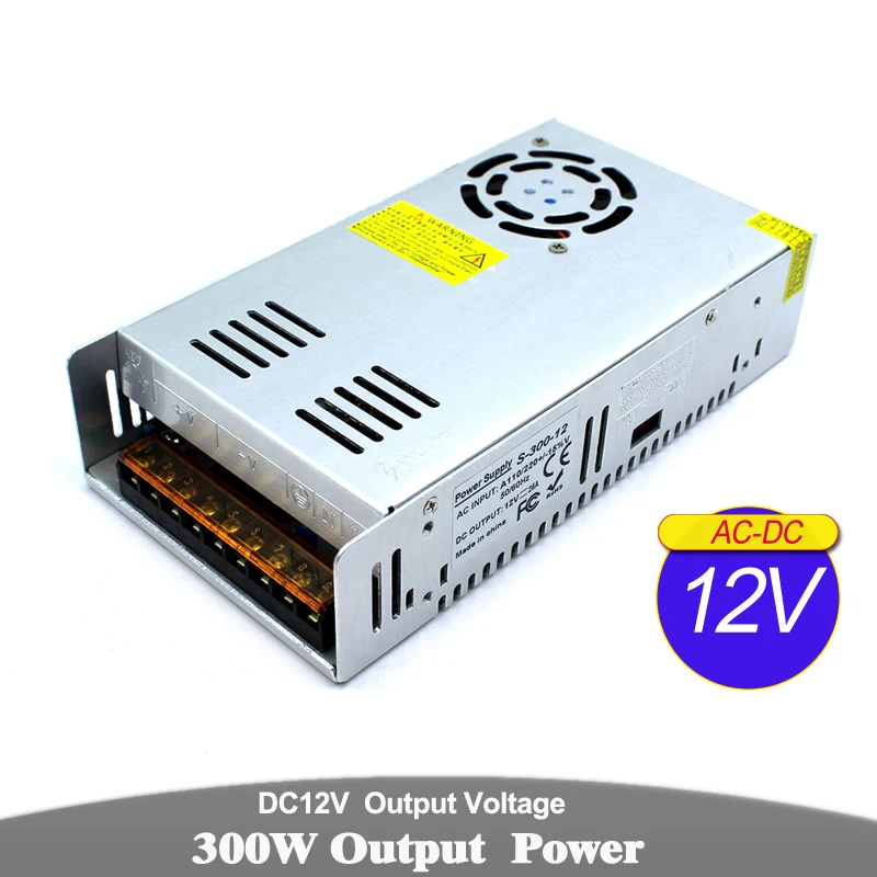 Блок питания DC 12V 13,8 V 15V 18V 24V 27V 28V 30V 32V 36V 42V 48V 120W 200W 360W 500W 600W 800W 1000W световой трансформатор 1200 Вт