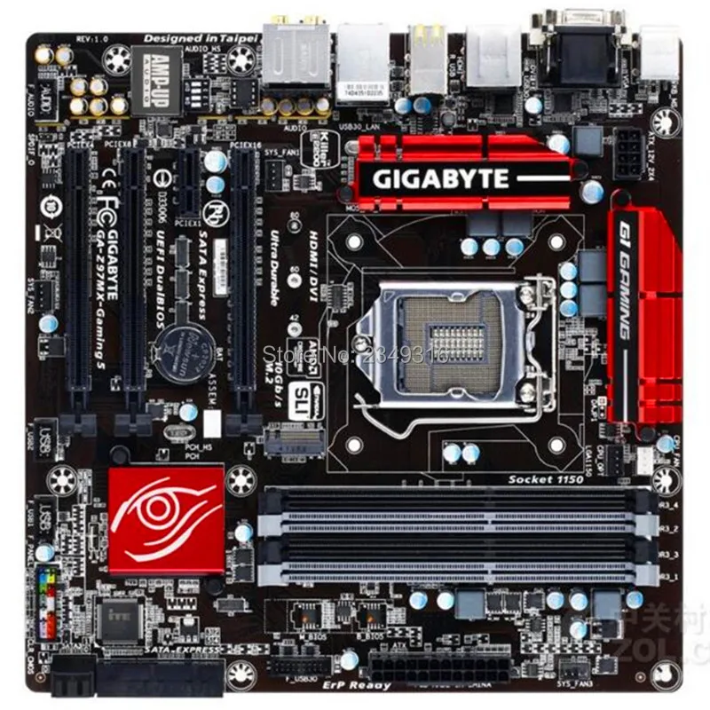 Оригинальная десктопная Материнская плата Gigabyte GA Z97MX Gaming 5 материнская версии Z97