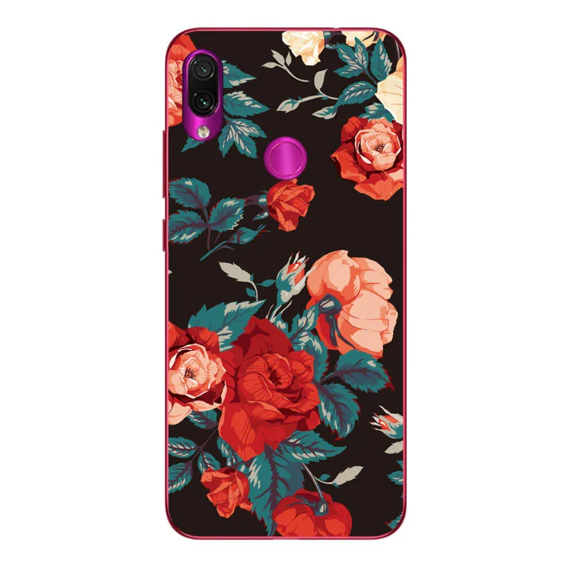 Geruide 6.3 For xiaomi redmi note 7 Case Cover, Printed Soft Silicon TPU Back Cover Case For xiaomi redmi note 7 pro Phone Cases