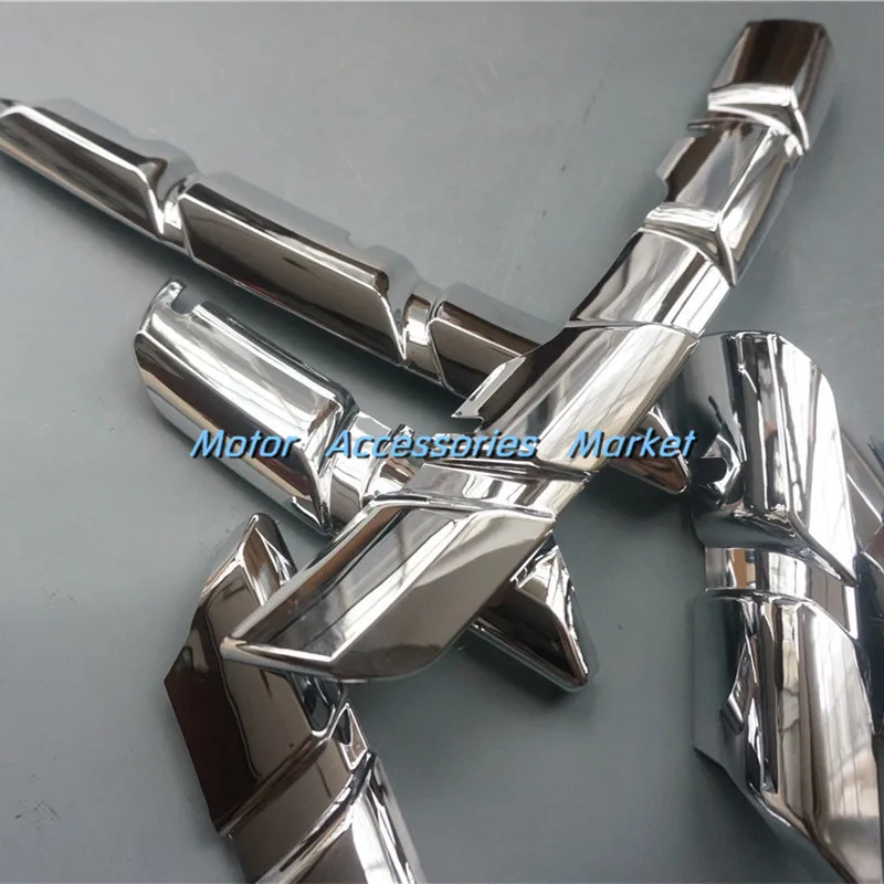 Новый 7 шт полный набор хромированная передняя решетка облицовки радиатора для