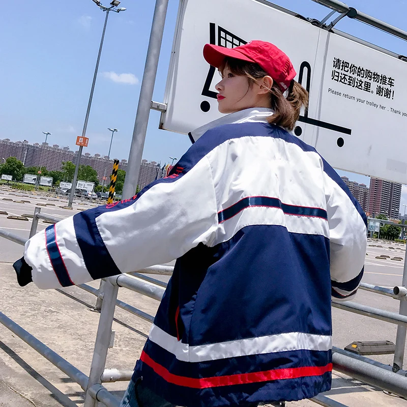 Женское Стеганое пальто в Корейском стиле осенне зимнее хип хоп со стоячим