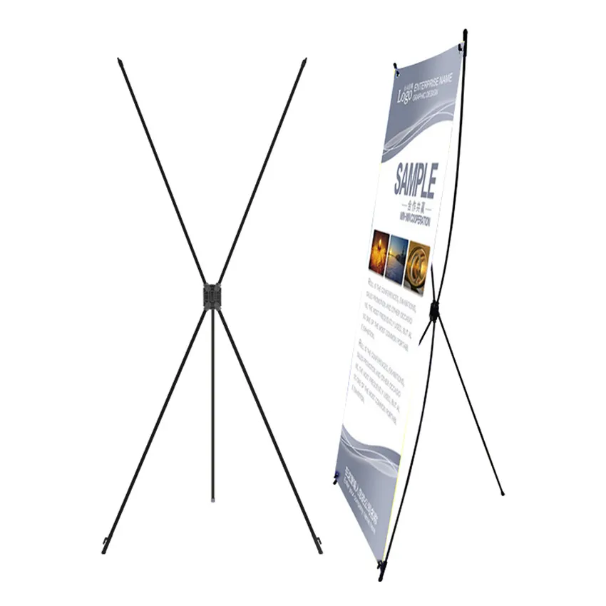 

Wholesale Plastic X Banner Advertising Poster Display Popup Stands For Promotion Exhibition Trade Show Booth 200pcs