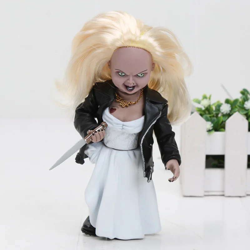 NECA страшный Чаки фигурка игрушки фильмы ужасов детская игра Невеста Чаки 1/10 масштаб кукла из фильма ужасов игрушка - Цвет: Bride Chucky no box