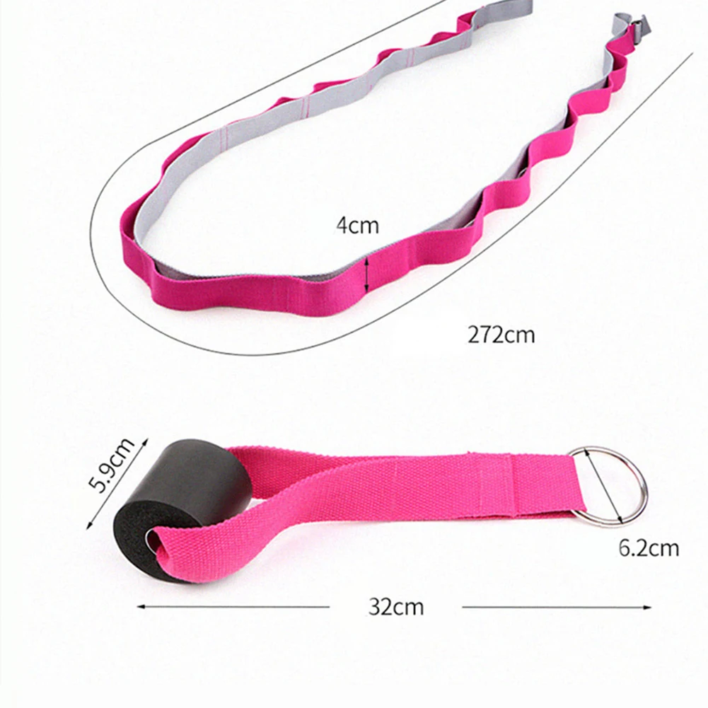

Hot Yoga Belt Leg Strectching Strap Belt Resistance Bands for Ballet Yoga Gymnastics DO2