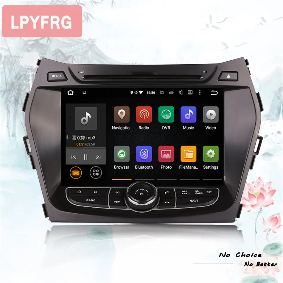 Восьмиядерный android 9,0 автомобильный dvd gps плеер для HYUNDAI IX45 2013- SANTA FE santafe головное устройство поддержка 4G LTE Carplay