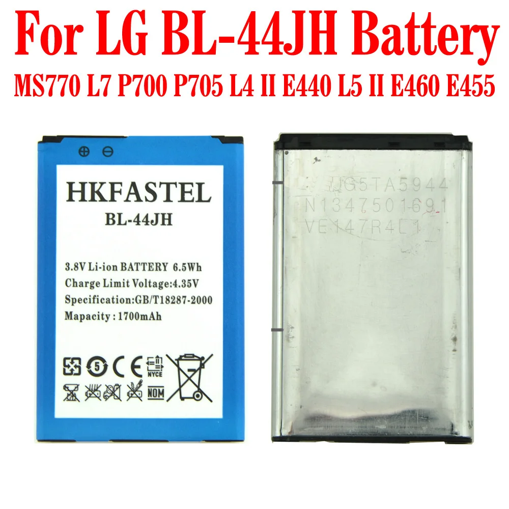 Новый BL-44JH 44JH оригинальный литий-ионный аккумулятор для LG Motion 4G MS770/Optimus