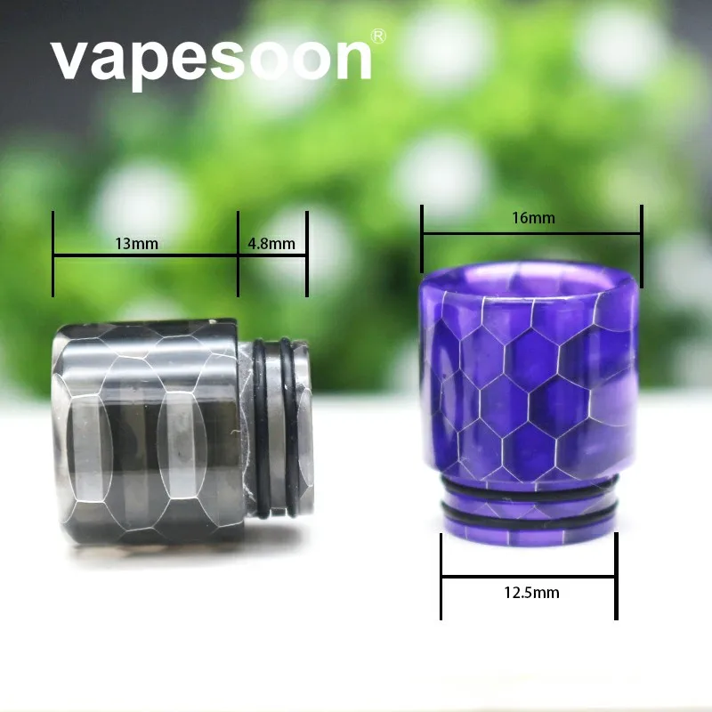 Vapesoon Смола 810 капельный наконечник для RDA распылитель с широким отверстием