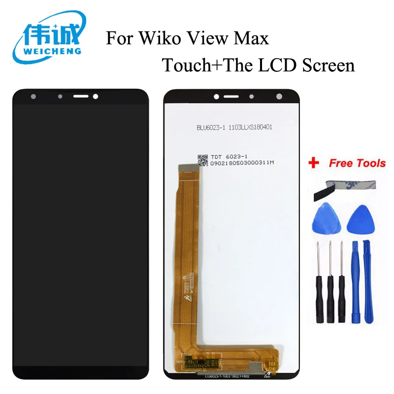 WEICHENG Высокое качество для Wiko View Max ЖК дисплей + кодирующий преобразователь