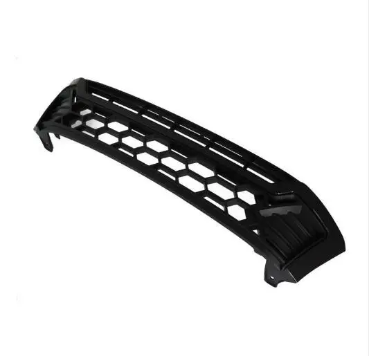 BLACK NO LED LAMP JIOYNG ABS хром автомобильный передний бампер гоночные решетки решетка Вокруг Накладка для Toyota Hilux Revo(с светодиодный фонарь - Цвет: BLACK NO LED LAMP