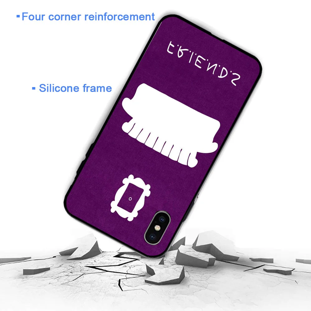 YIMAOC Friends Door Frame Soft Case for iPhone XS Max XR X 7 8 6 6S Plus 5 5S SE |