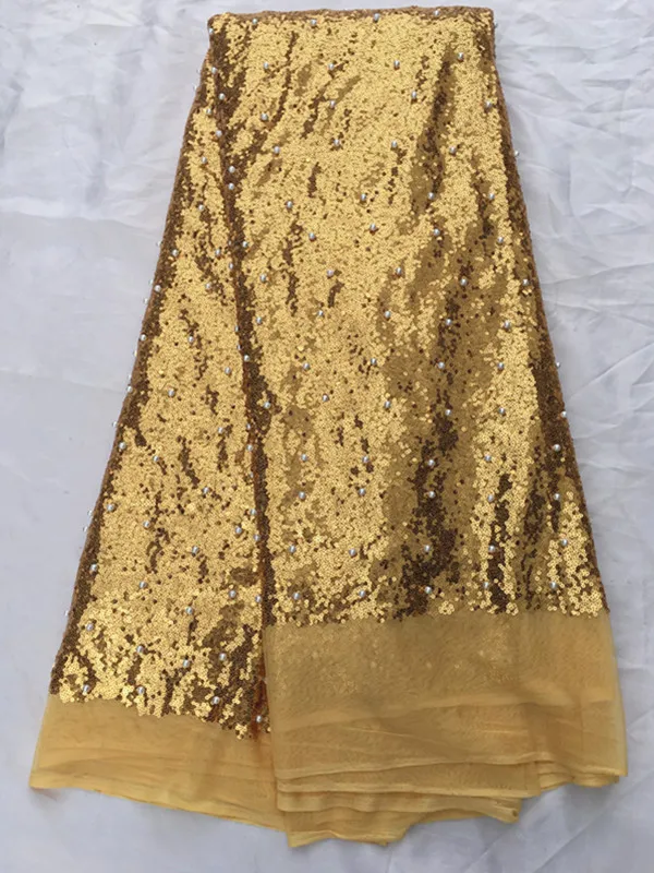 5 ярдов/шт горячая Распродажа розовая французская кружевная ткань с пайетками и