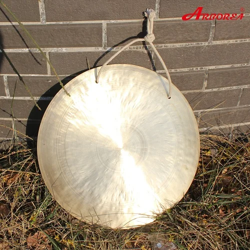 Латунь Arborea ручной молоток 12 ''Гонг китайский - Цвет: Латунь