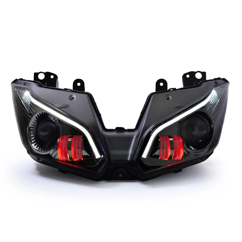 Red Demon Eye KT светодиодный фонарь для Kawasaki Ninja ZX6R ZX-6R 2013 - Цвет: Red Demon Eye