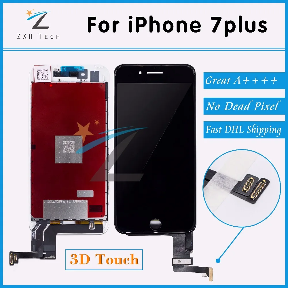 5 шт./лот Alibaba Китай нет битых пикселей для iPhone 7 plus ЖК дисплей 7G с 3D сенсорным