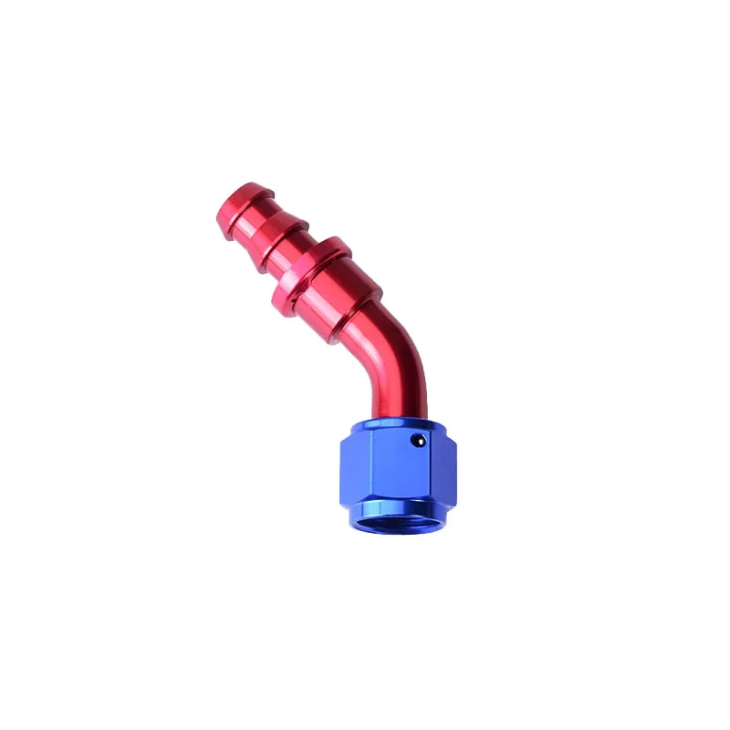 Evil energy 4 шланга алюминиевый фитинг 45 градусов нажимной масляный охладитель шланг