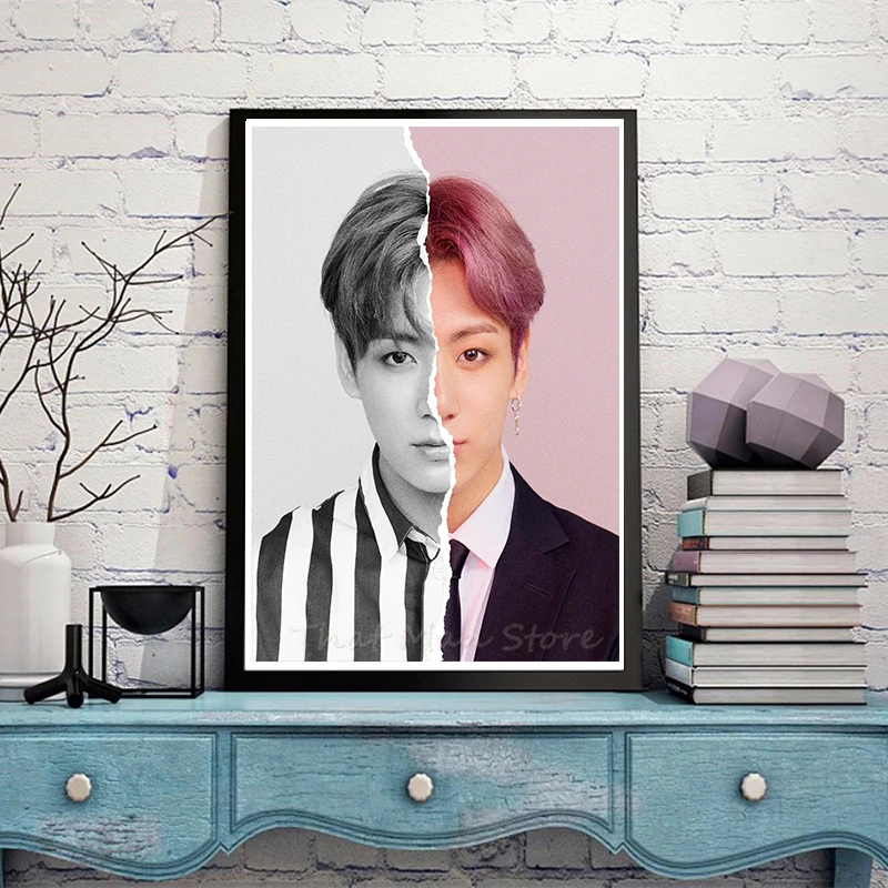 Мода Bangtan мальчики Ablum любовь себя ответ плакат вентиляторы подарок Канцелярский набор белый картон плакат