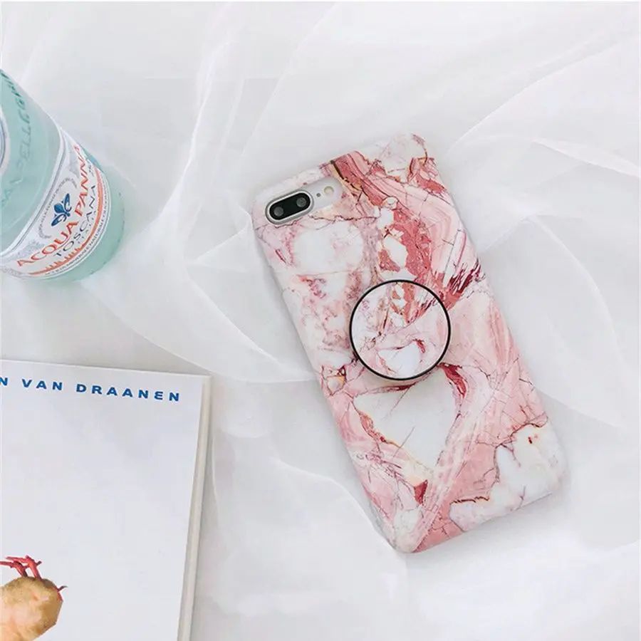 Мраморный узор чехол для iPhone 6 6s Plus 7 8 чехол. Матовый Силиконовый X XR XS Max |