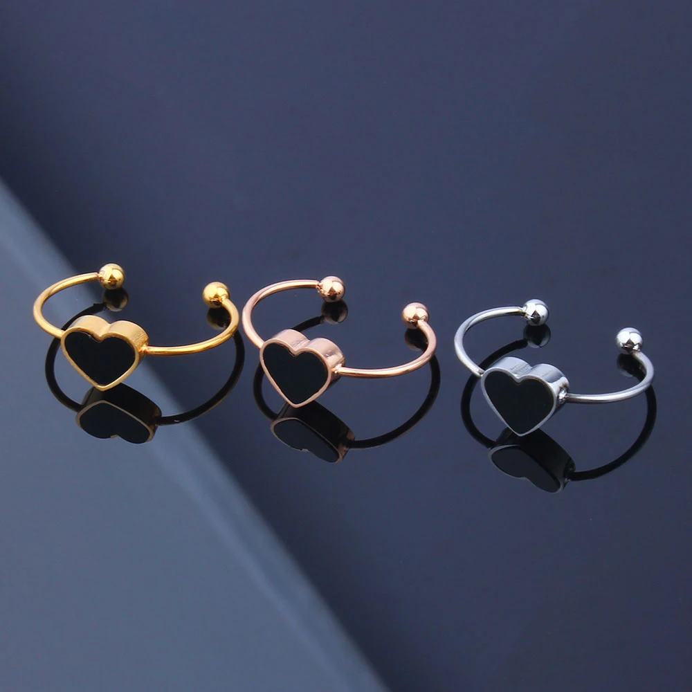 Золотое кольцо из нержавеющей стали для женщин обручальное розового золота