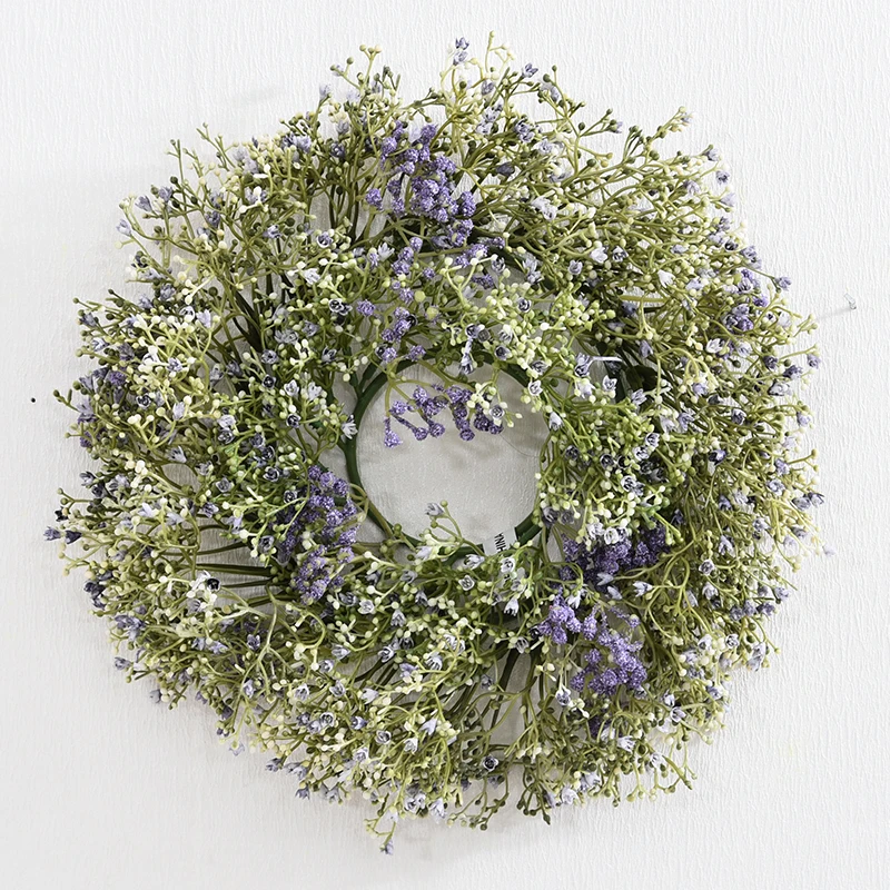 Домашние цветы цветы искусственные Gypsophila гирлянда имитация поддельный цветок Свадебный дом гостиная украшения комнатное растение стены материал подвеска дверь украшения - Цвет: L