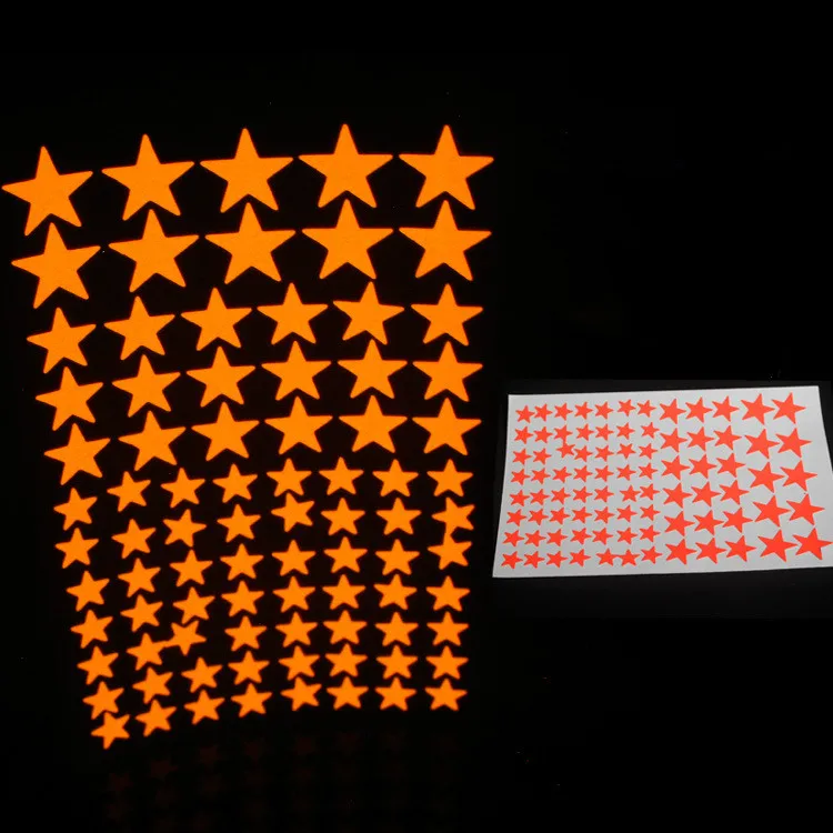 30/80PCS/sheet Luminous Moon Star Stickers Glow In The Dark for Baby Kids Bedroom Phone Case Decor Xmas Halloween Birthday Gift