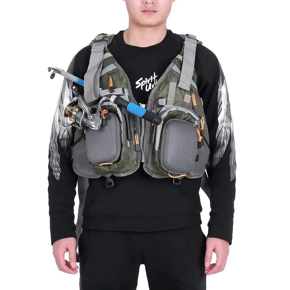 Lixada Outdoor Sport Fishing Life Vest Jacket Fish Safety Swimming Sailing Boating Kayak Floating Device | Спорт и развлечения