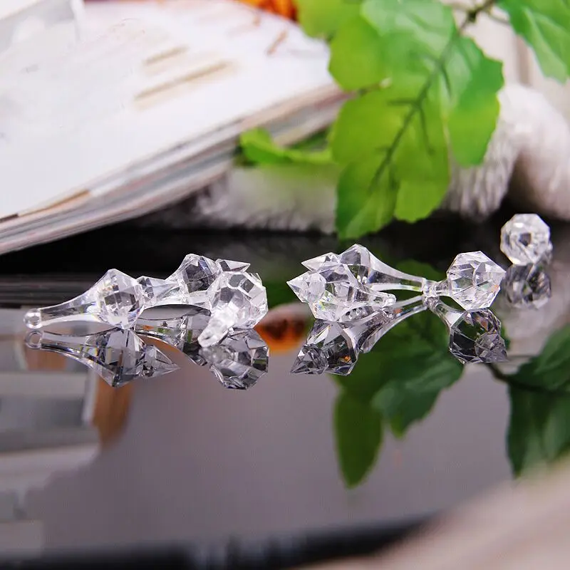 500 шт./лот высококачественные акриловые хрустальные Подвески 17*45 мм хорошее