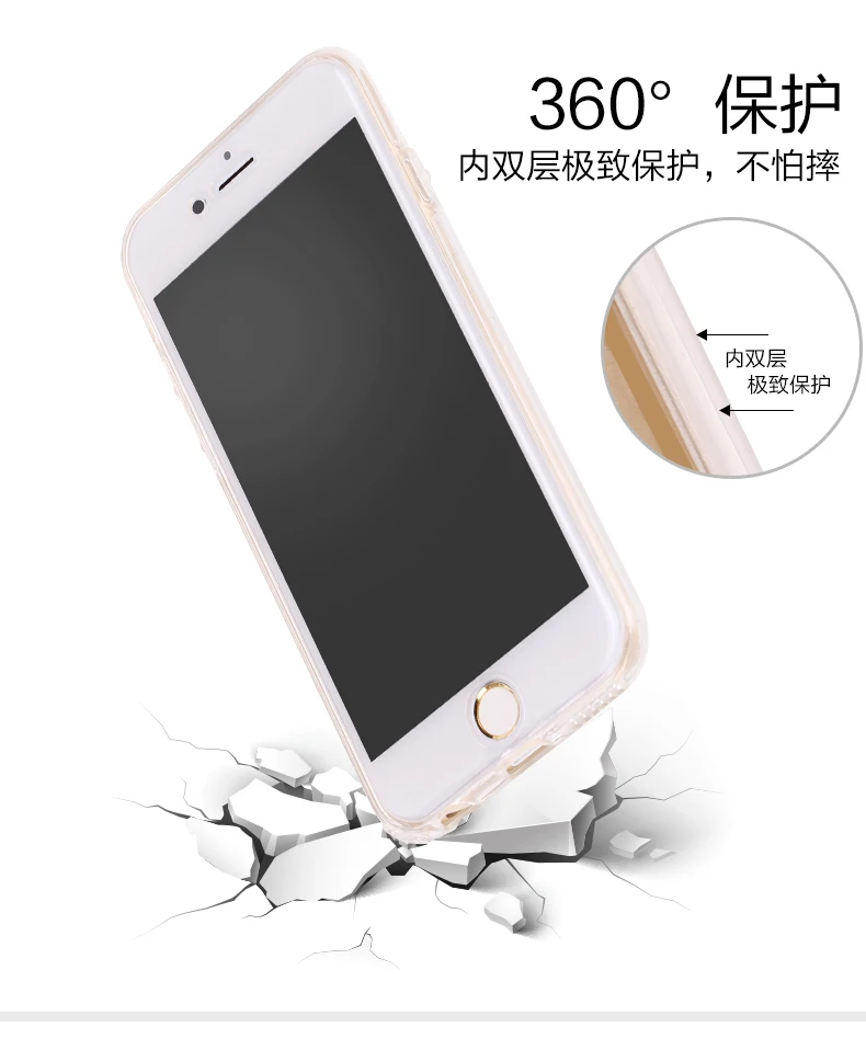Nephy силиконовый мягкий защитный чехол на 360 градусов для iPhone 6 S 6 S 7 8 Plus 5 5S SE Coque для iPhone X XS чехол для MAX XR