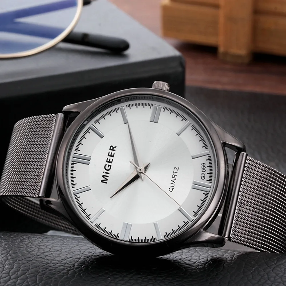 CUENA ультра тонкие мужские часы из нержавеющей стали водонепроницаемые Роскошные