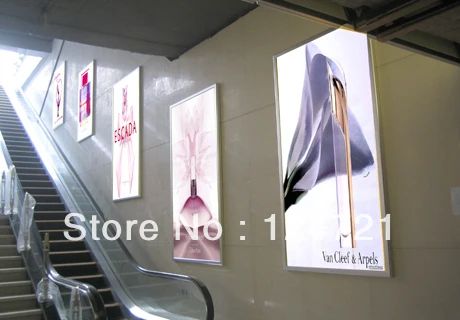 Супертонкий светодиодный светильник световой короб с защелкой для дисплея