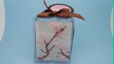 

wedding Baby shower favors birthday candle gift for guests --Cherry Blossom candle party decorations 80pcs/lot