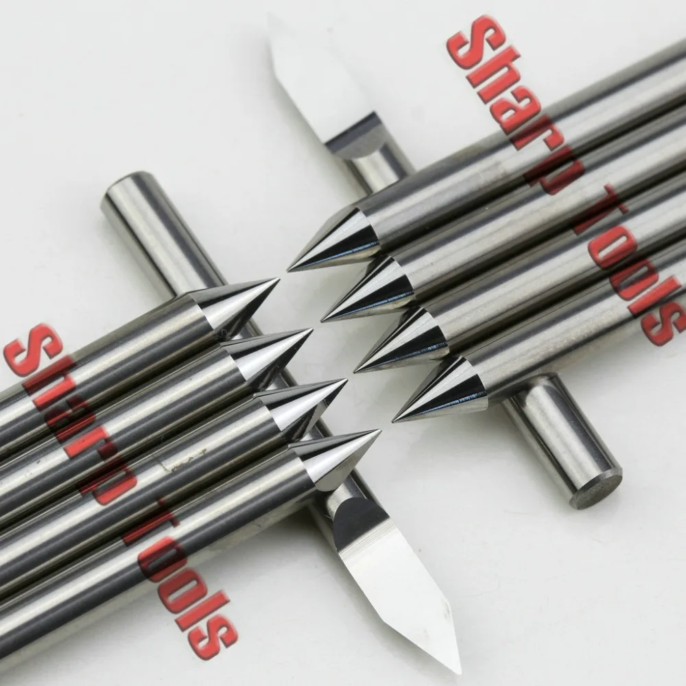 Фрезы ЧПУ твердосплавные Биты для алюминия и латуни 45 углов 4x0 4 мм|cnc router low cost|mill