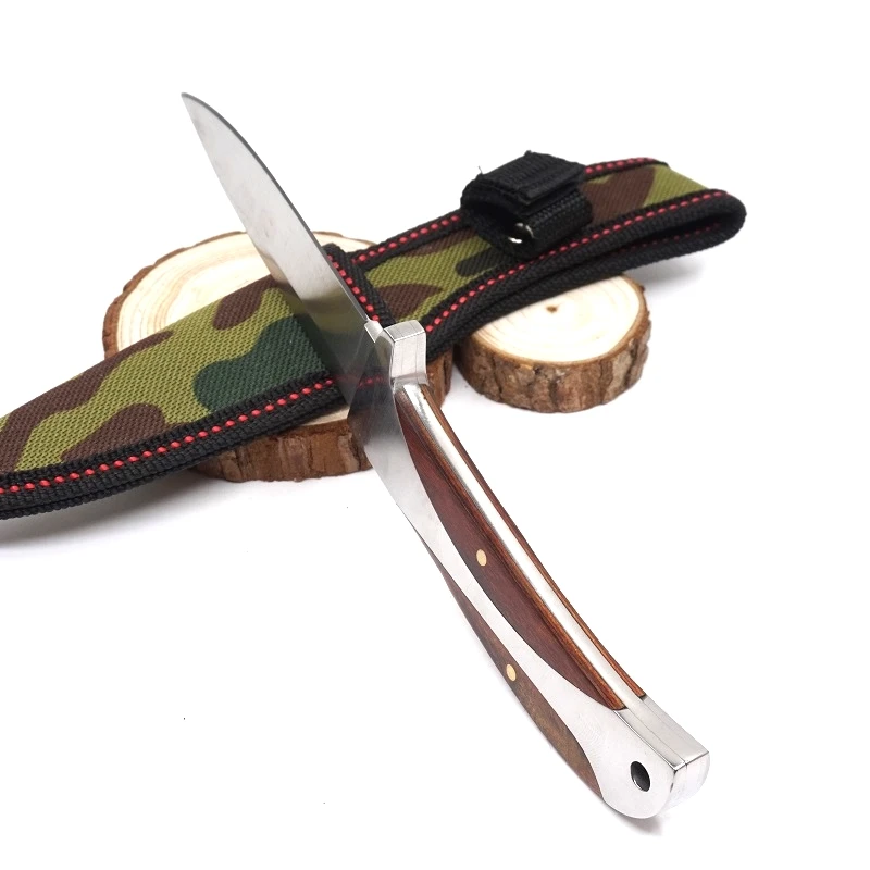 Охотничий нож с фиксированным лезвием тактический прямой для кемпинга выживания