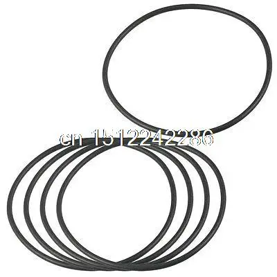 

80mm x 2.4mm Flexible Rubber O Ring Sealing Washer Black 5 Pcs