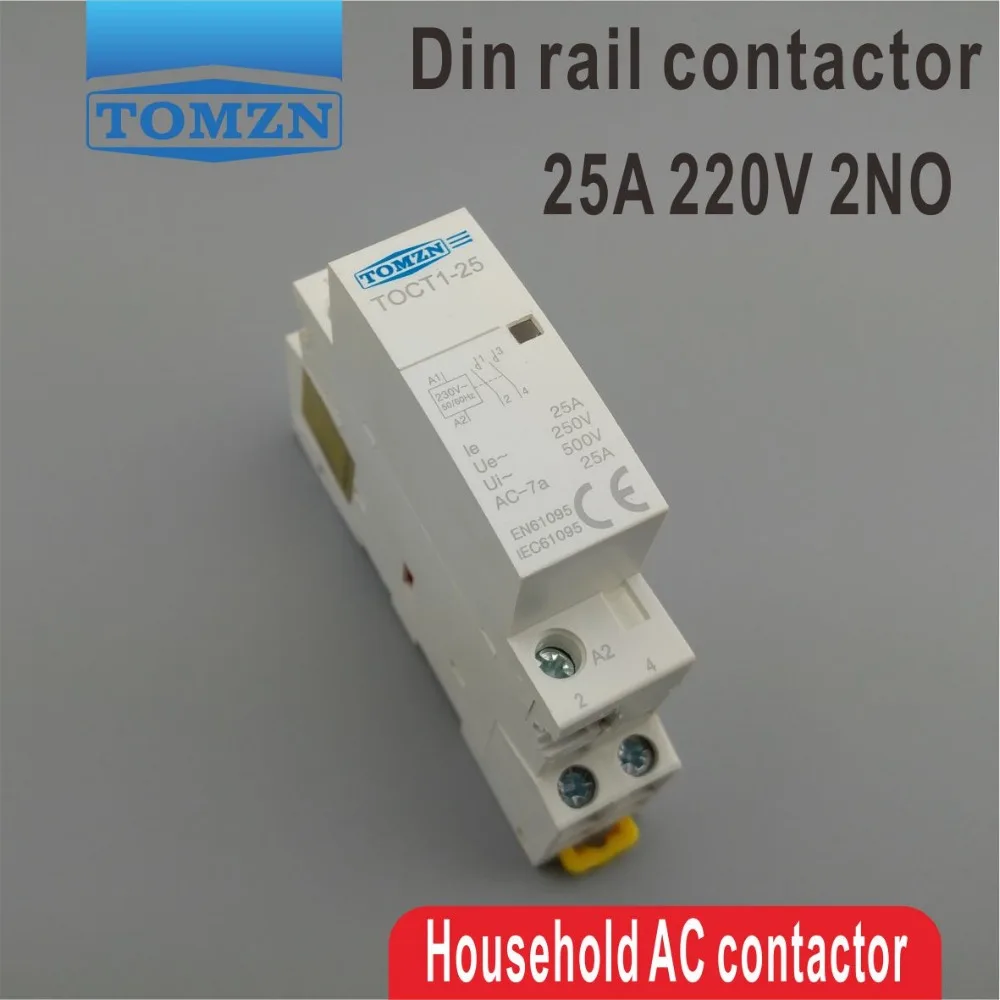 Бытовой модульный контактор переменного тока CT1 2P 25 А 220 В/230 В 50/60 Гц|modular