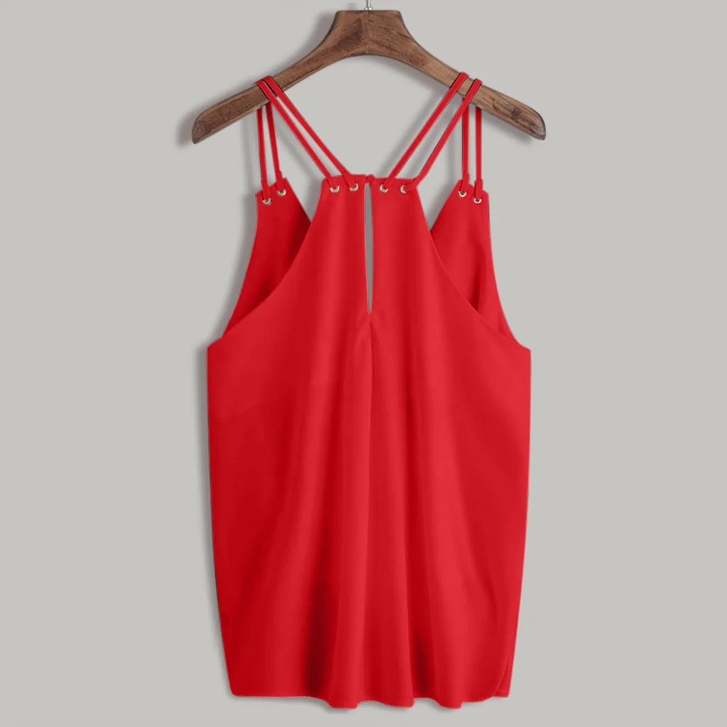 Корейская blusas mujer de moda, женская блузка, рубашка, женская повседневная майка без рукавов, майка, рубашка, блузка, Cami Top, chemisier femme