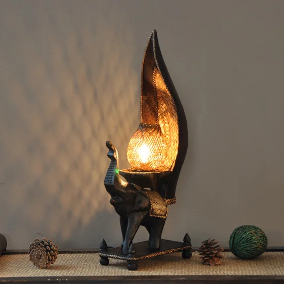 Слон планшет лампы тайские ремесла сад отель клуб дом украшение творческая