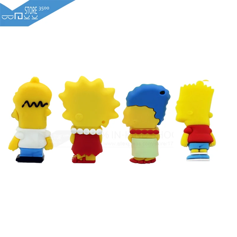 Usb флеш накопитель высокоскоростной Симпсоны 8 ГБ 16 32 карта памяти 2 0 Флешка для