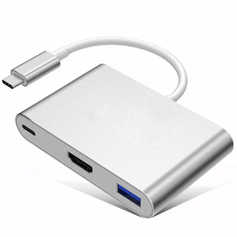 Адаптер USB Type C HDMI 4K Newforshop 3. 0 многопортовый конвертер для MacBook устройства Chromebook Pixel