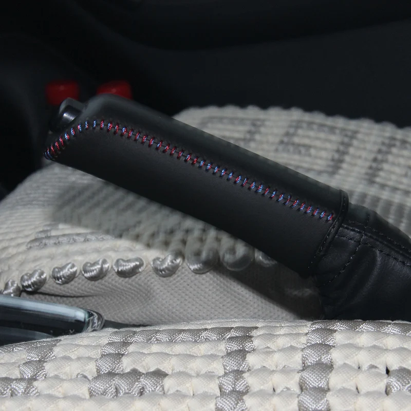 Ручки из натуральной кожи для Skoda Yeti чехол ручного тормоза автомобильные
