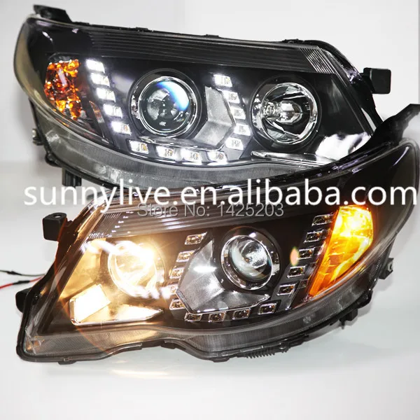 Для Subaru Forester светодиодный фонарь передние фары 2008 2012 год с объективом проектора